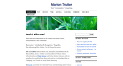 Desktop Screenshot of marion-trutter.de