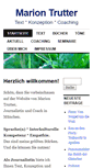 Mobile Screenshot of marion-trutter.de