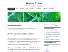 Tablet Screenshot of marion-trutter.de